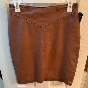 Faux Leather Skirt